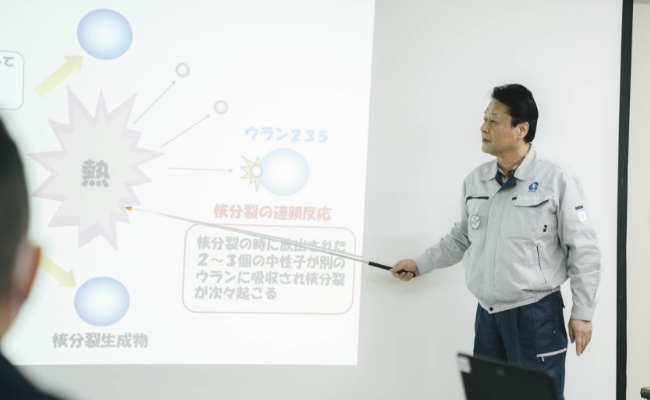 放射線に係る教育の様子