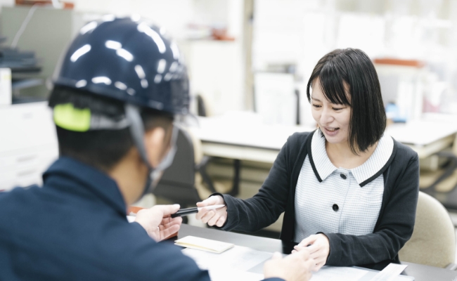 放射線被ばくに係る線量通知の様子